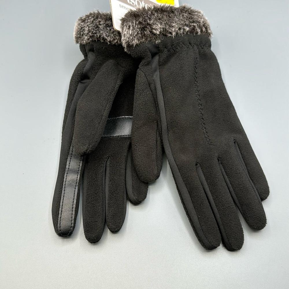 Isotoner Microsuede smart Dri Gloves One Size